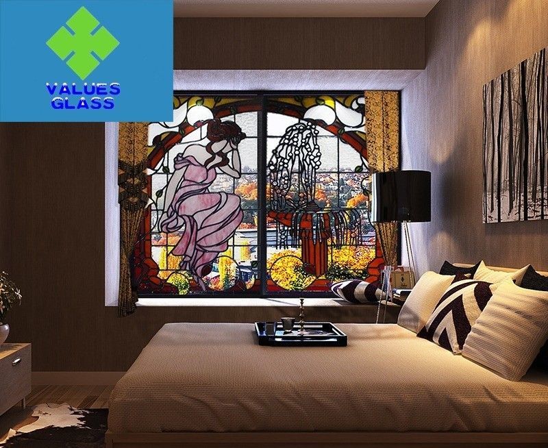 شیشه های رنگی تیفانی چند رنگ، شیشه های رنگی شیشه ای 3 میلی متر ضخامت
