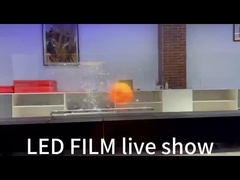 صفحه نمایش فلمی کریستالی لچکدار شفاف LED