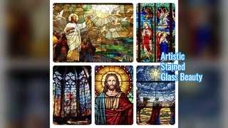 تابلوهای شیشه ای رنگ آمیزی شده با دست دکور لوکس